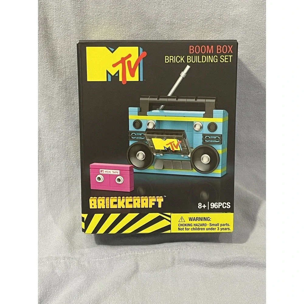 NEW Set MTV Brick Building Sets Boom Box 94 PCS & Cassette 80 PCS By Brickcraft